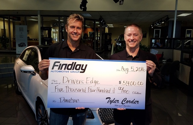 Findlay Automotive donates to Driver’s Edge