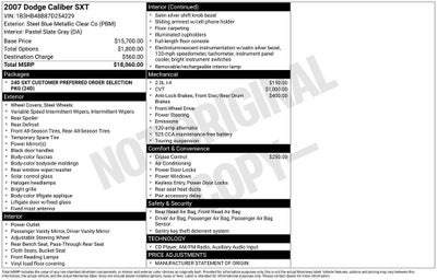 2007 Dodge Caliber SXT