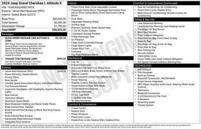 2024 Jeep Grand Cherokee L Altitude X