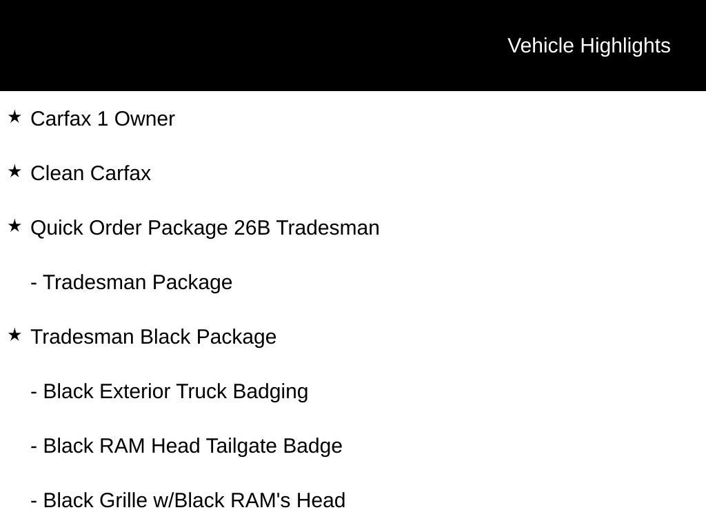 2024 RAM 1500 Classic Tradesman