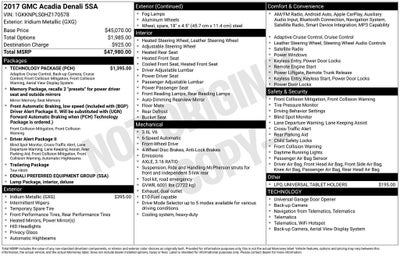 2017 GMC Acadia Denali