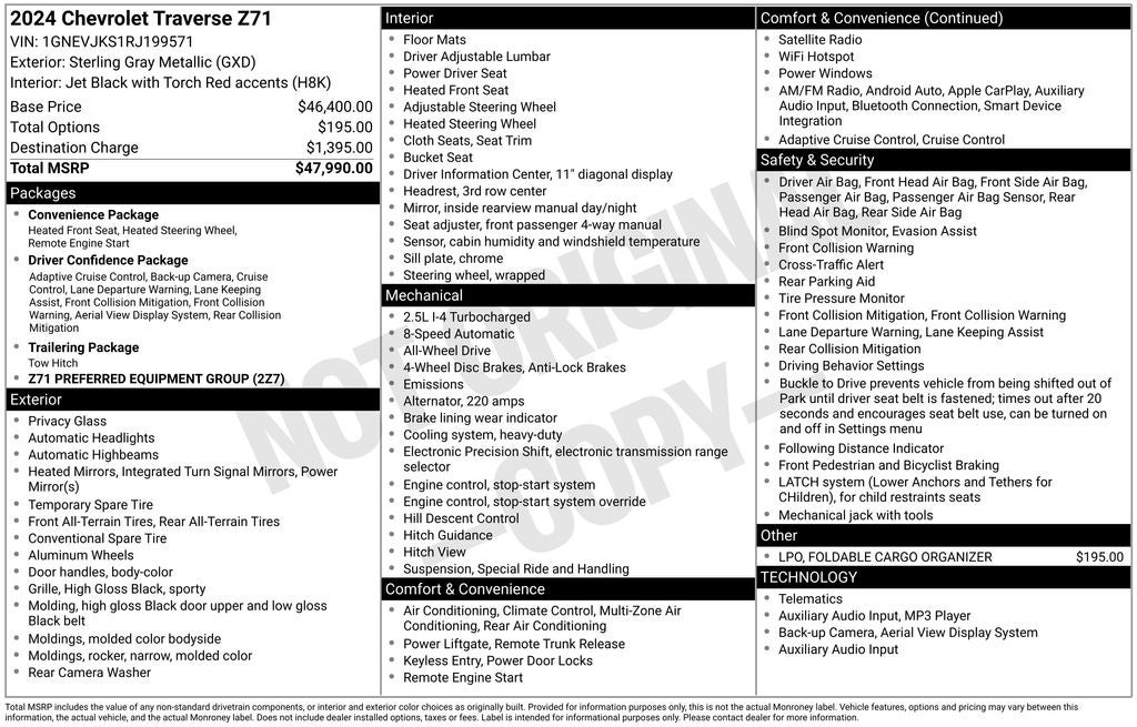 2024 Chevrolet Traverse Z71