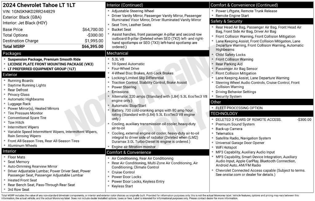 2024 Chevrolet Tahoe LT