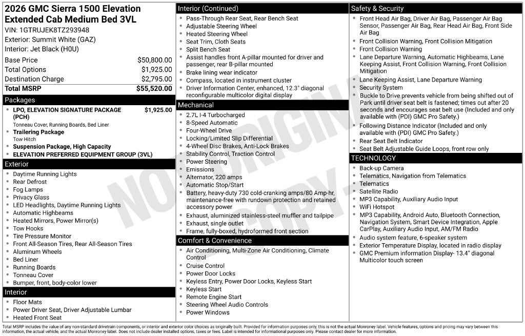 2026 GMC Sierra 1500 Elevation - Photo 48