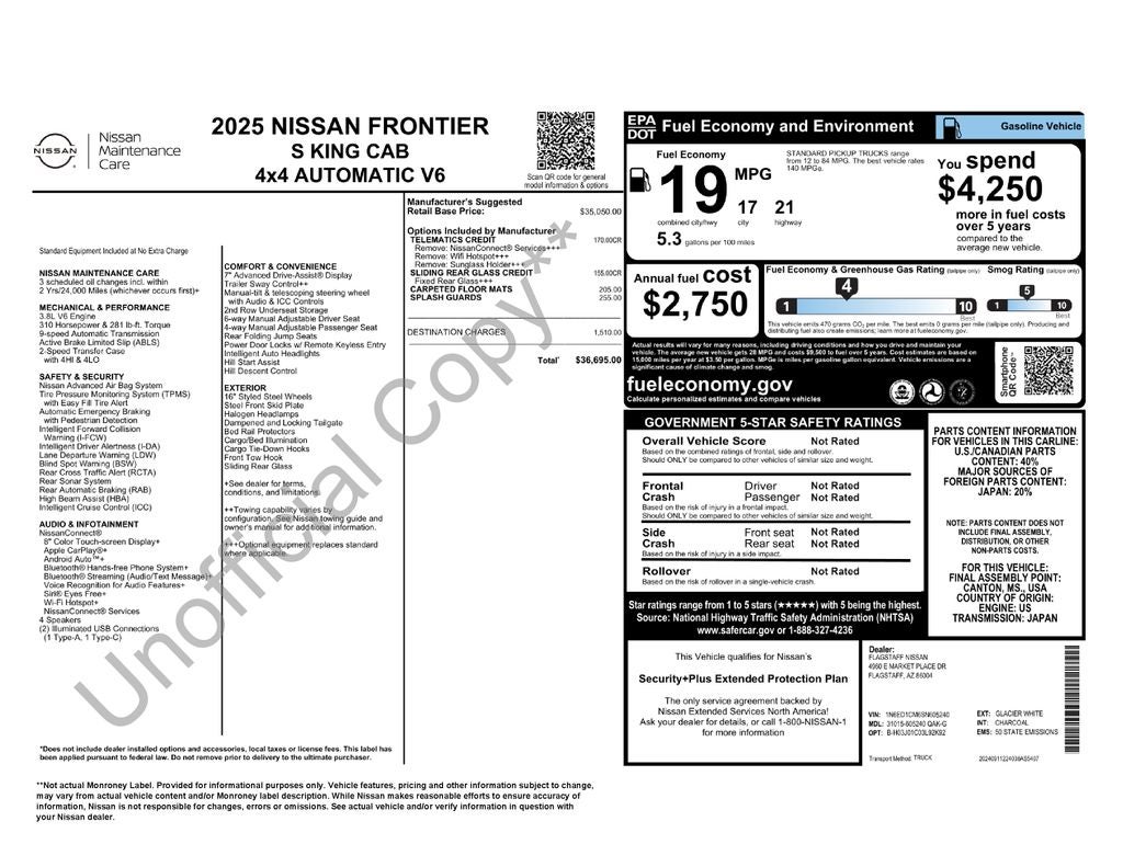 2025 Nissan Frontier S