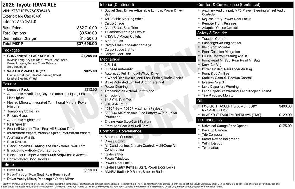 2025 Toyota RAV4 XLE