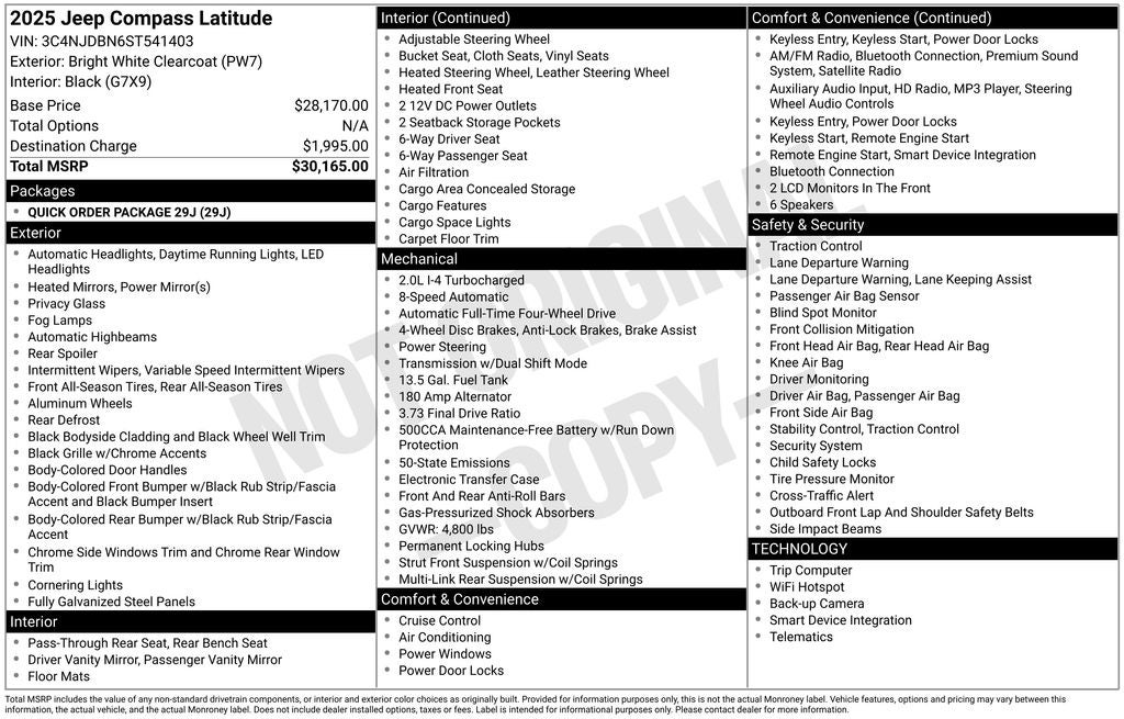 2025 Jeep Compass Latitude