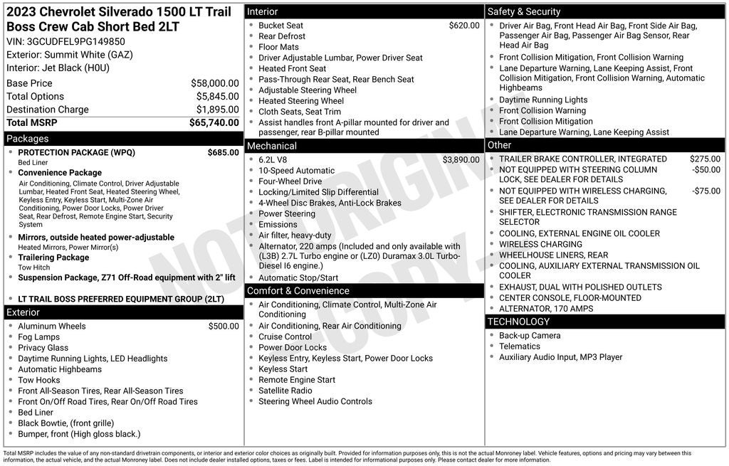 2023 Chevrolet Silverado 1500 LT Trail Boss