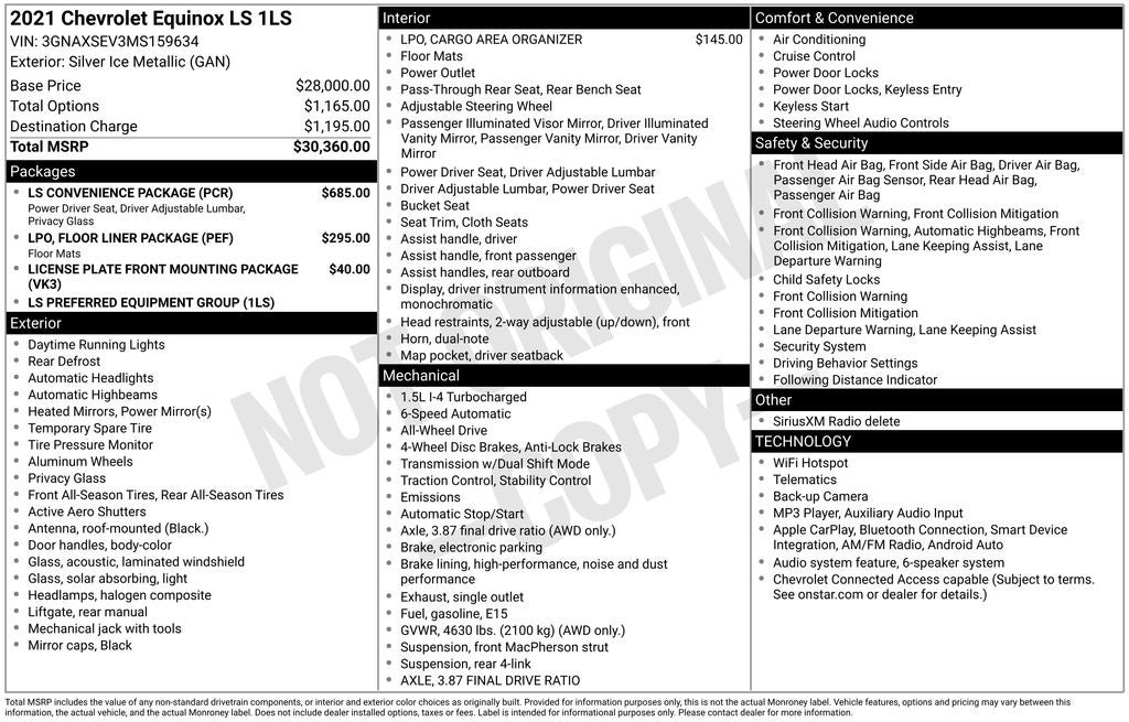 2021 Chevrolet Equinox LS
