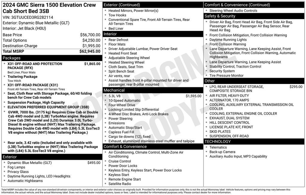 2024 GMC Sierra 1500 Elevation