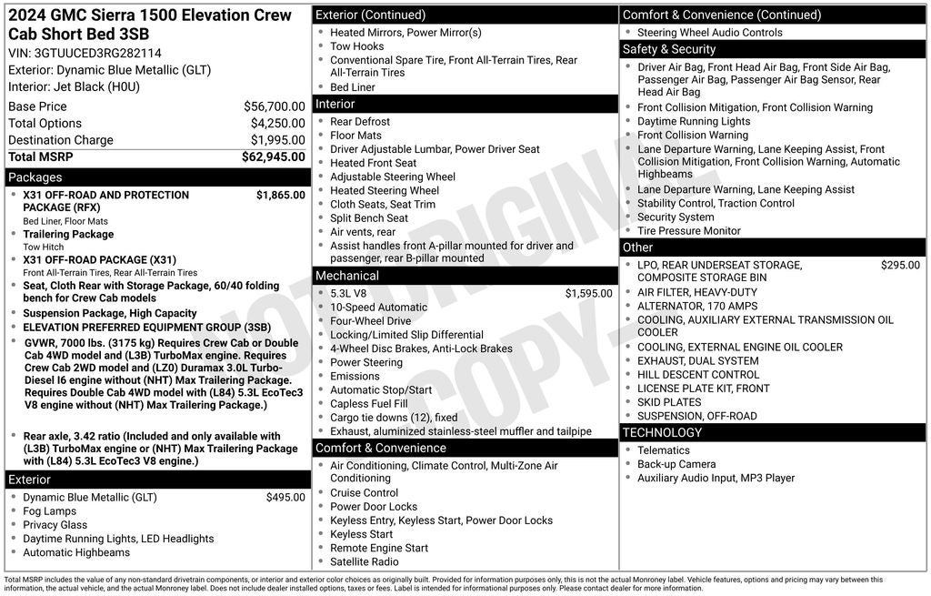 2024 GMC Sierra 1500 Elevation