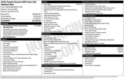 2023 Toyota Tacoma SR5 V6