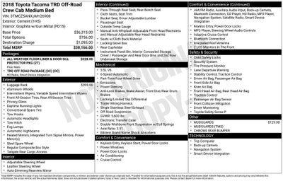 2018 Toyota Tacoma TRD Off-Road V6