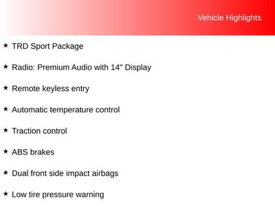 2026 Toyota Tacoma TRD Sport