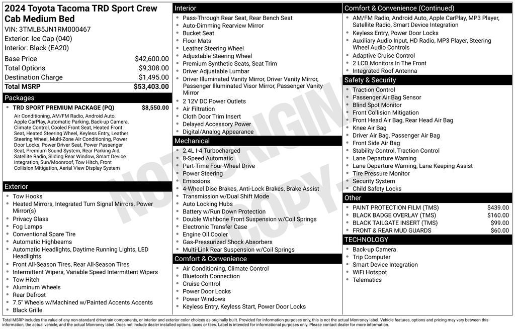 2024 Toyota Tacoma TRD Sport