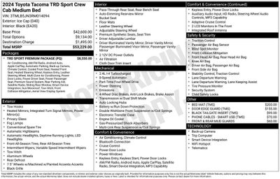 2024 Toyota Tacoma TRD Sport