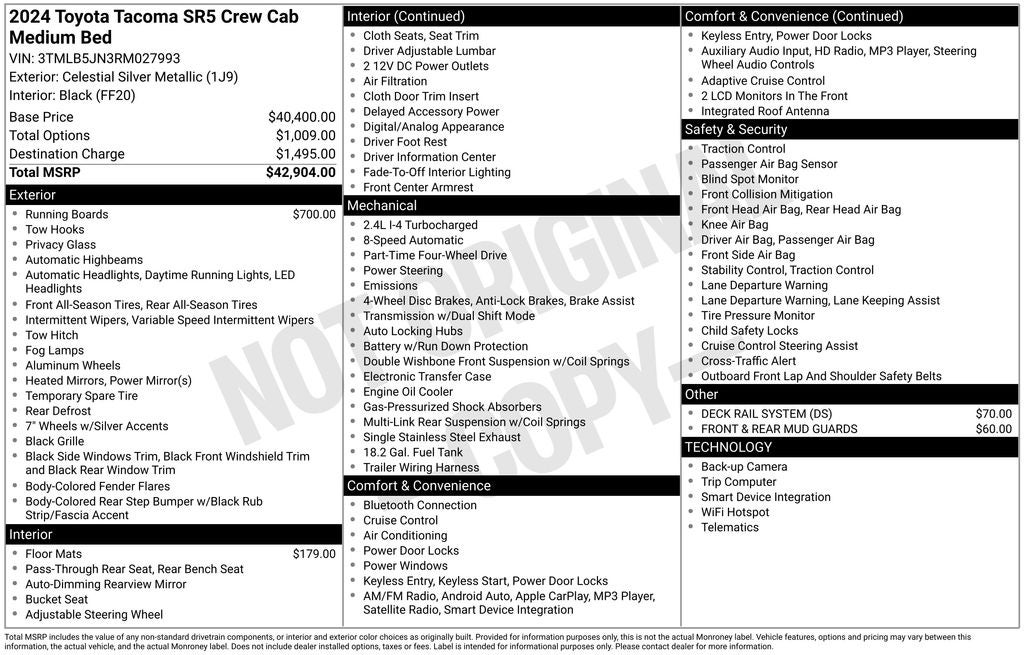 2024 Toyota Tacoma SR5