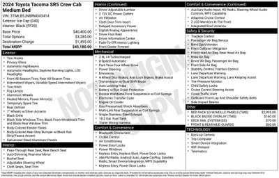 2024 Toyota Tacoma SR5