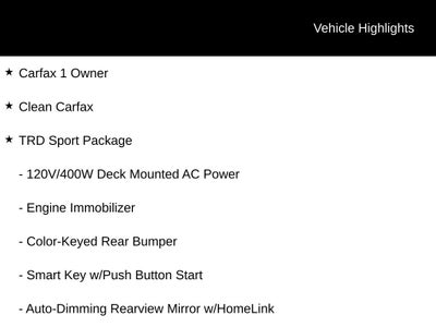 2022 Toyota Tacoma TRD Sport V6