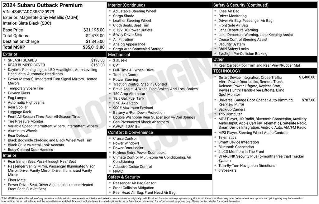 2024 Subaru Outback Premium