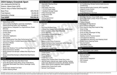 2024 Subaru Crosstrek Sport