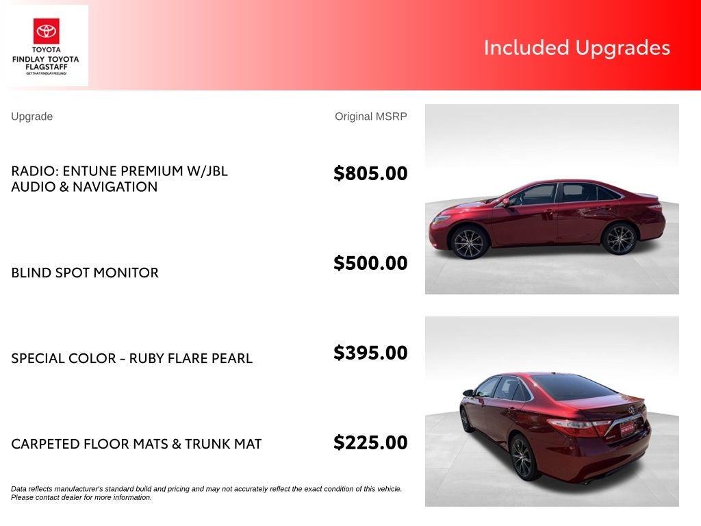 2015 Toyota Camry XSE V6