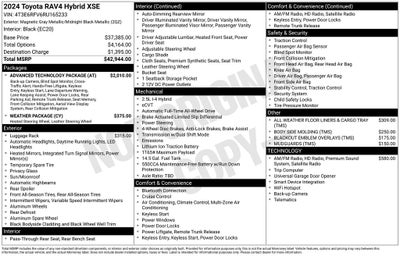 2024 Toyota RAV4 Hybrid XSE