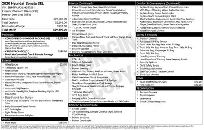 2020 Hyundai Sonata SEL