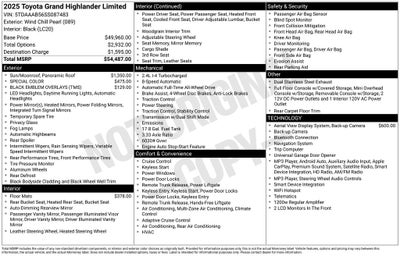 2025 Toyota Grand Highlander Limited