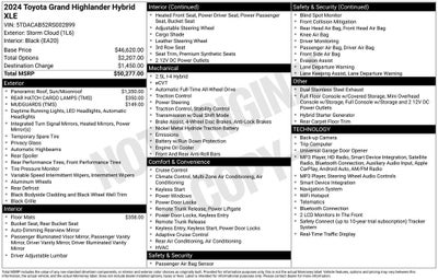 2024 Toyota Grand Highlander Hybrid XLE