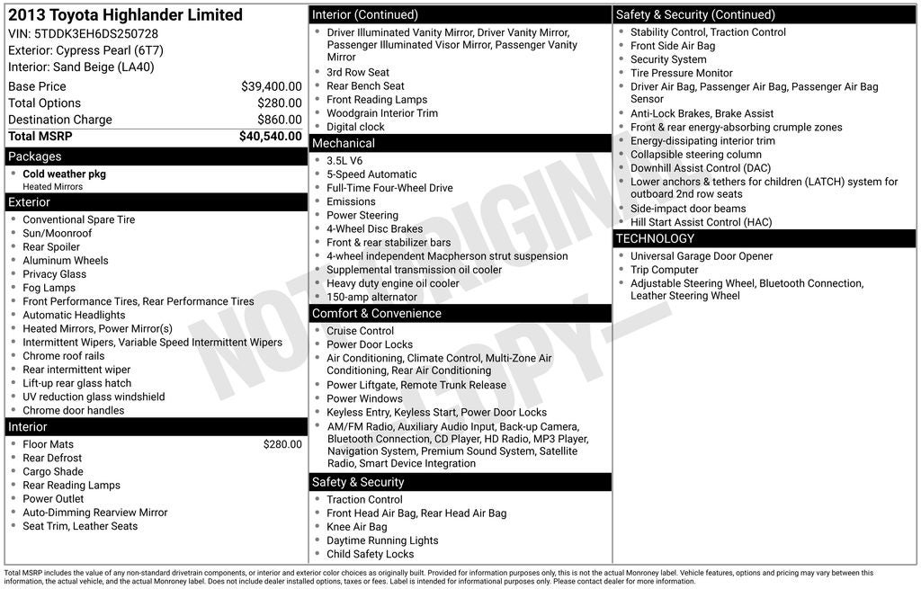 2013 Toyota Highlander Limited