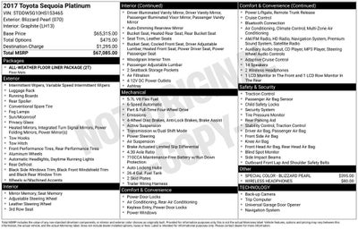 2017 Toyota Sequoia Platinum