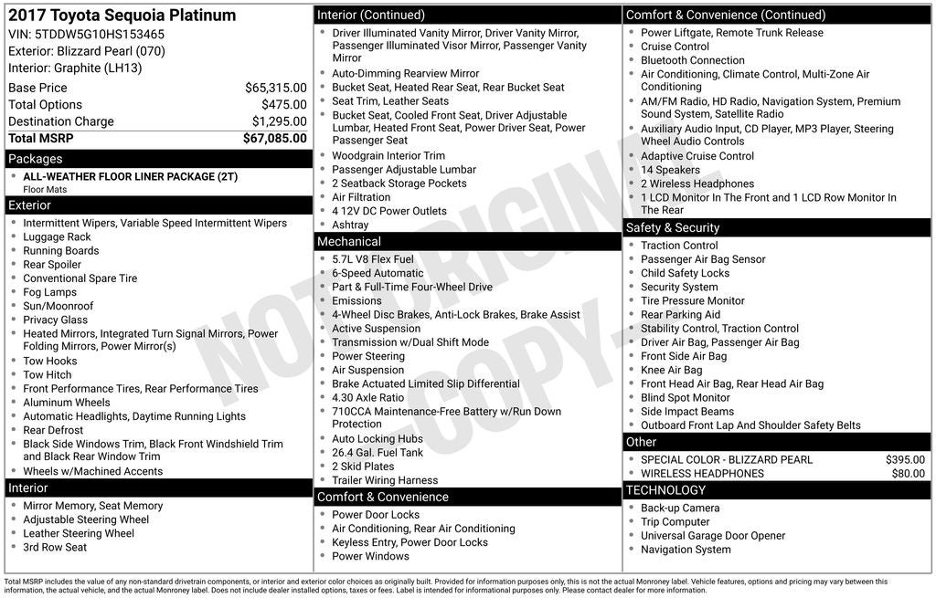 2017 Toyota Sequoia Platinum