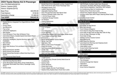 2024 Toyota Sienna XLE