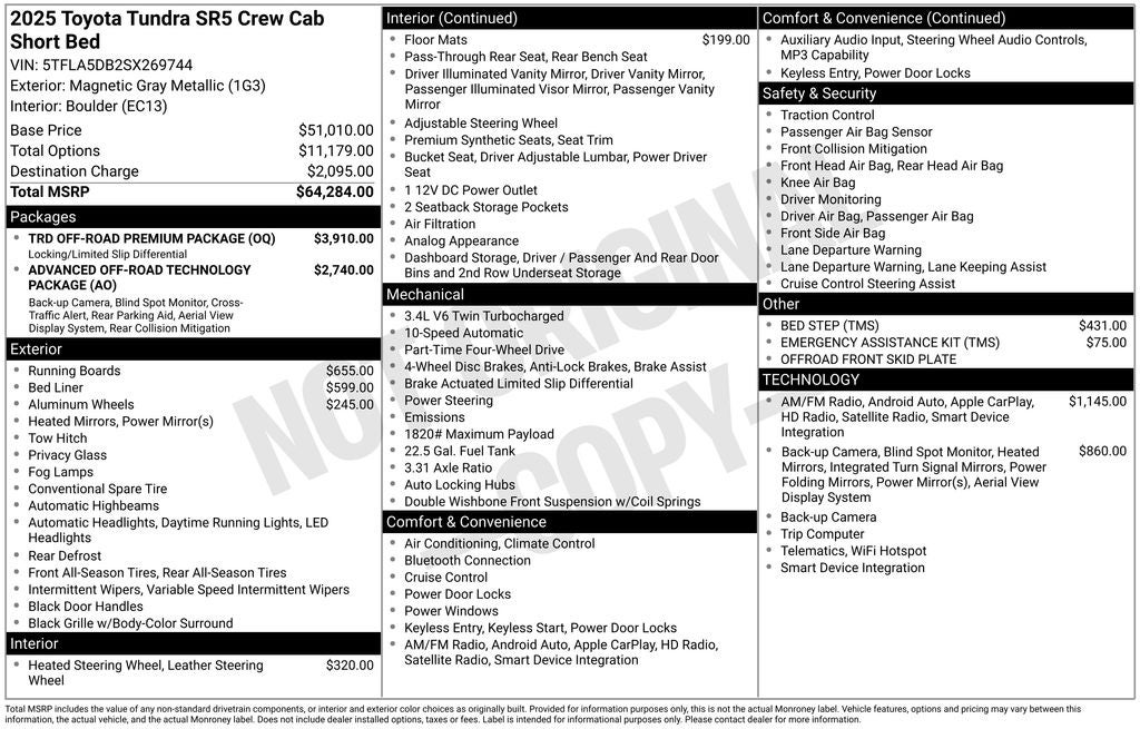 2025 Toyota Tundra SR5