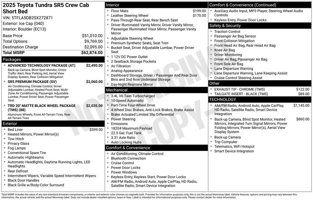 2025 Toyota Tundra SR5