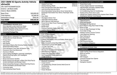 2021 BMW X3 xDrive30i
