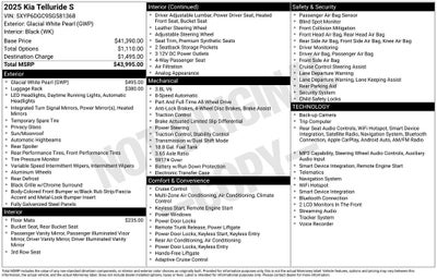 2025 Kia Telluride S