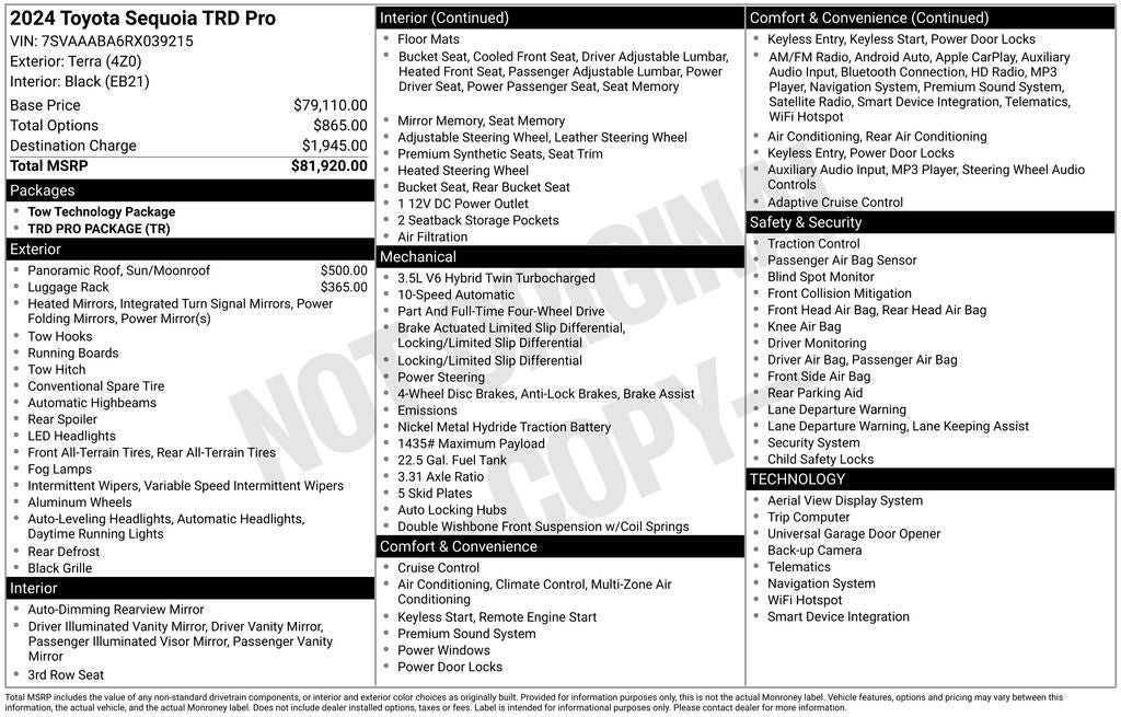 2024 Toyota Sequoia TRD Pro