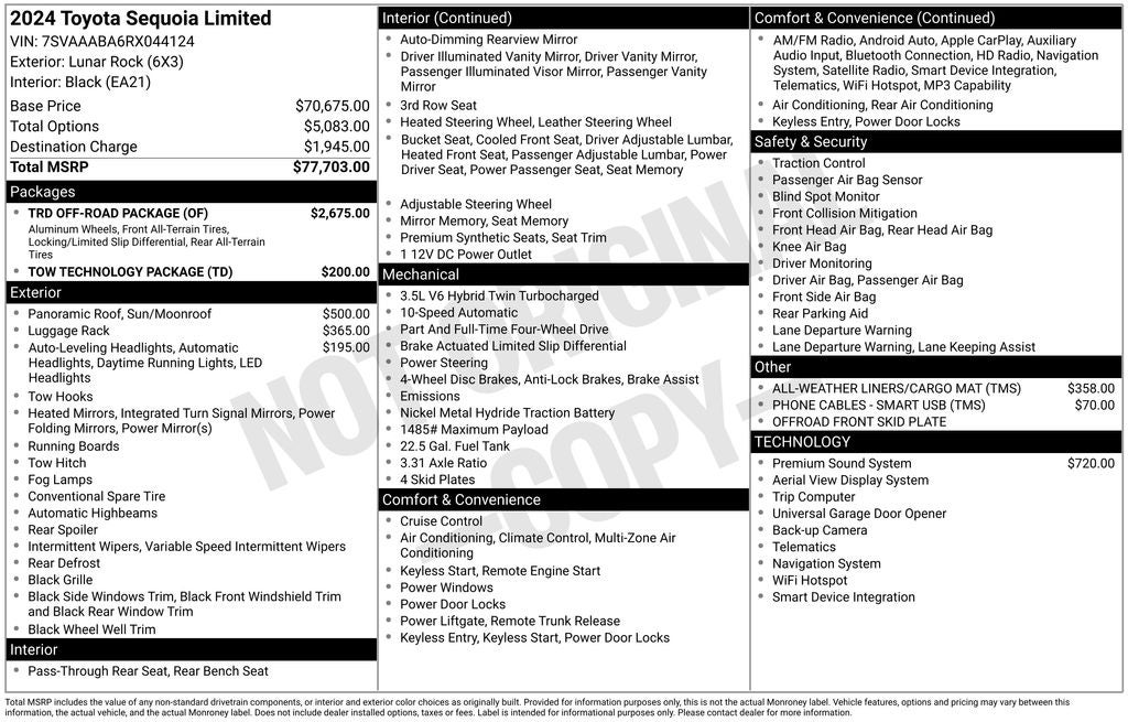 2024 Toyota Sequoia Limited