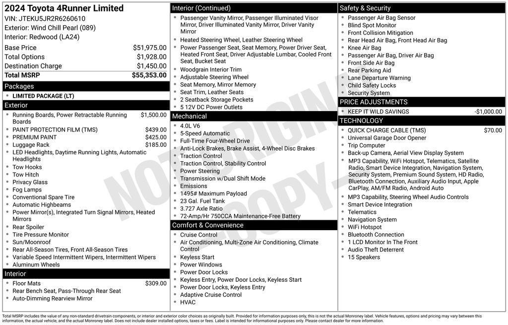 2024 Toyota 4Runner Limited