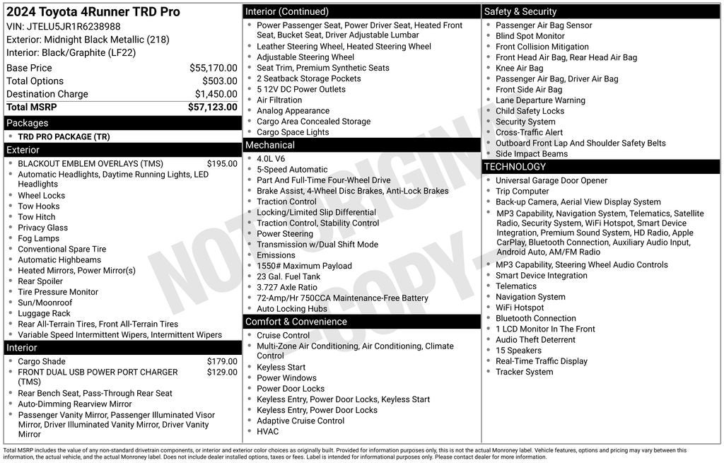 2024 Toyota 4Runner TRD Pro