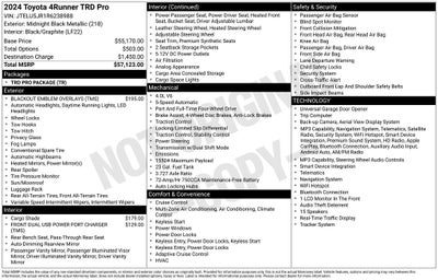 2024 Toyota 4Runner TRD Pro