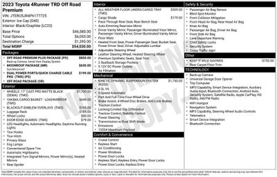 2023 Toyota 4Runner TRD Off-Road Premium