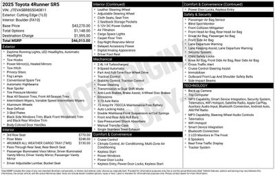 2025 Toyota 4Runner SR5