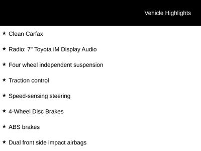 2018 Toyota Corolla iM Base Base
