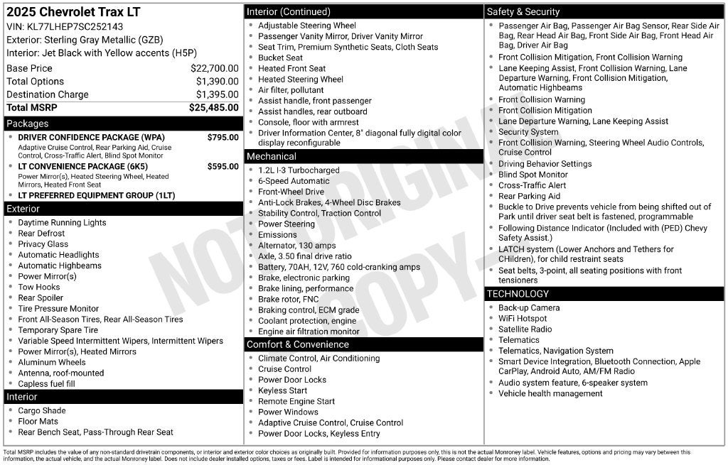2025 Chevrolet Trax LT