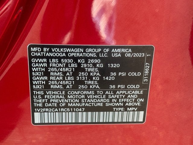 2024 Volkswagen Atlas 2.0T SEL Premium R-Line