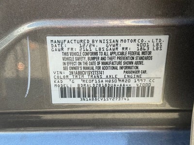 2025 Nissan Sentra SV