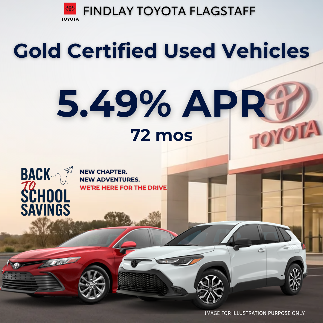 Get 5.49% APR up to 72 months on selected TCUV Gold models